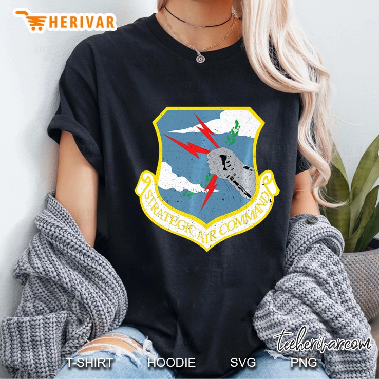 Strategic Air Command Sac Cold War Grunge Hoodie