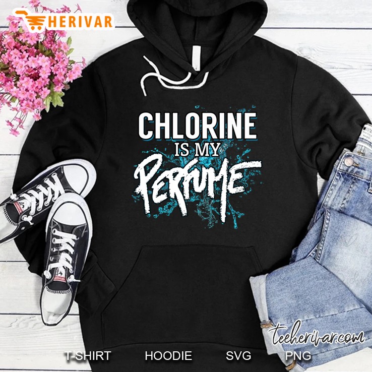 Swimmer Gift Chlorine Is My Perfume Fun Swim Humor Pullover Mugs