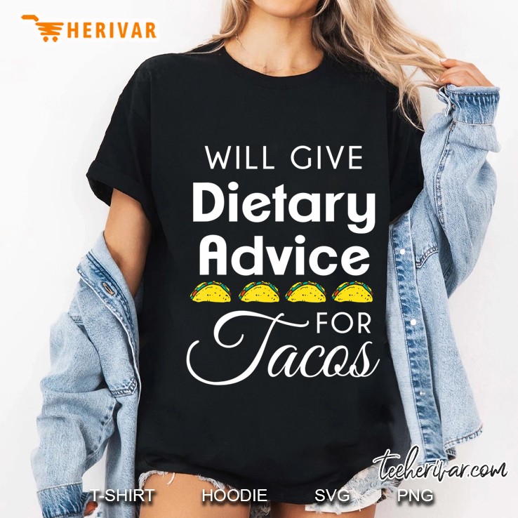 Taco Lover Funny Registered Dietitian Nutrition Health Hoodie