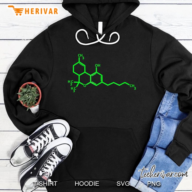 Thc Molecule Tetrahydrocannabinol Medical Marijuana Hoodie
