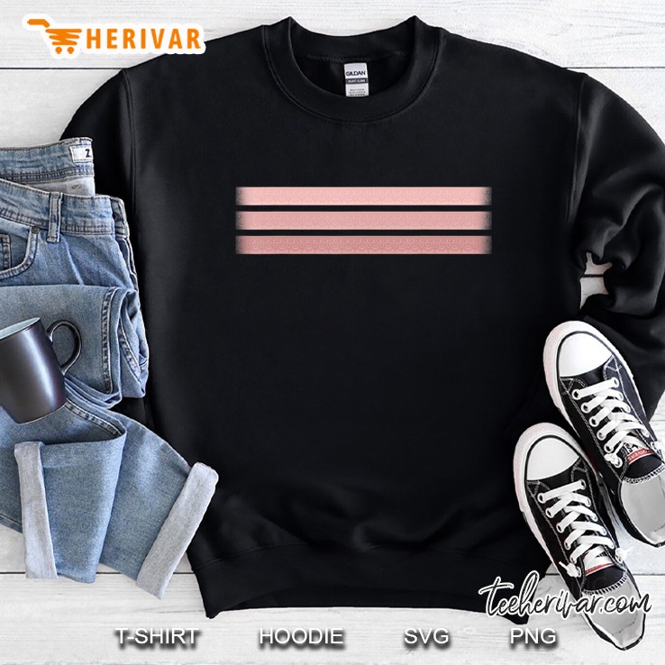 Trending Tri-Toned Blush Henna Striped Sweatshirt