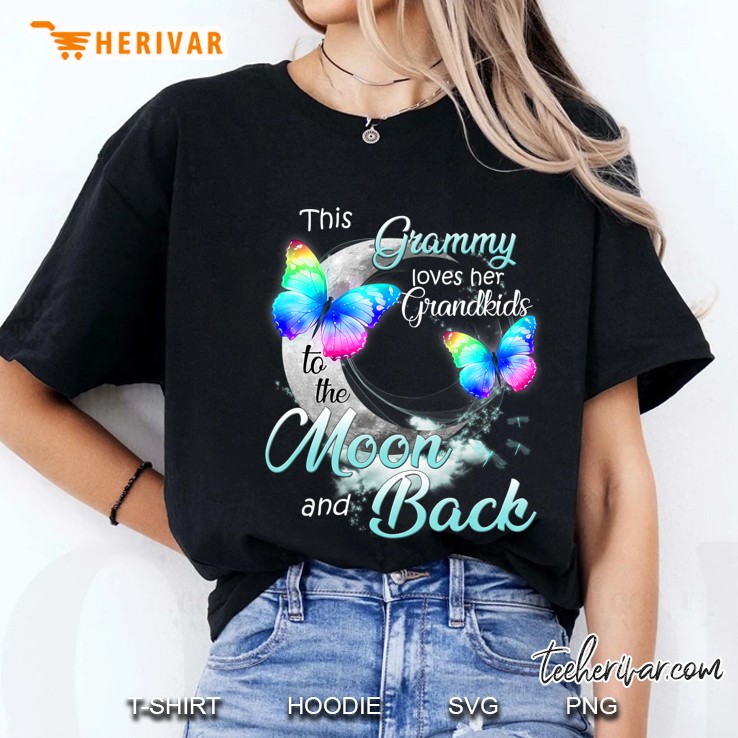 Women This Grammy Love Her Grandkids To The Moon And Back Hoodie