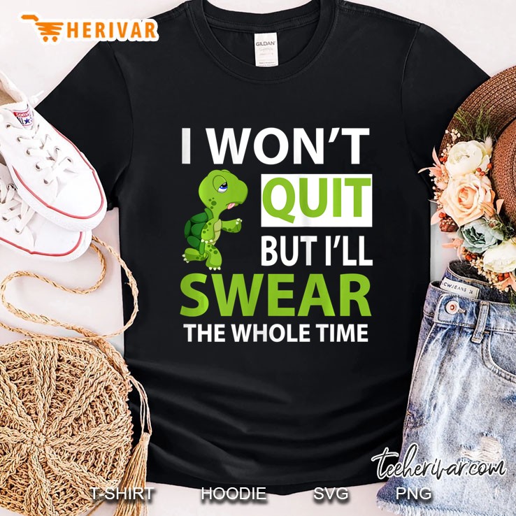 Womens I Won't Quit But I'll Swear The Whole Time, Running Tshirt Tank Top Shirt