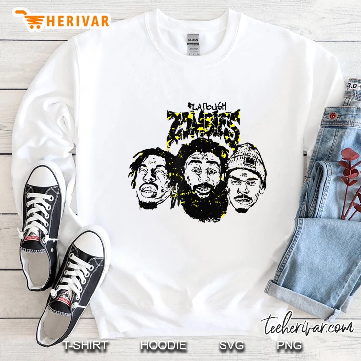 Flatbush Apparel Zombies Triangle Yellow Tie Dye Classical Sweatshirt