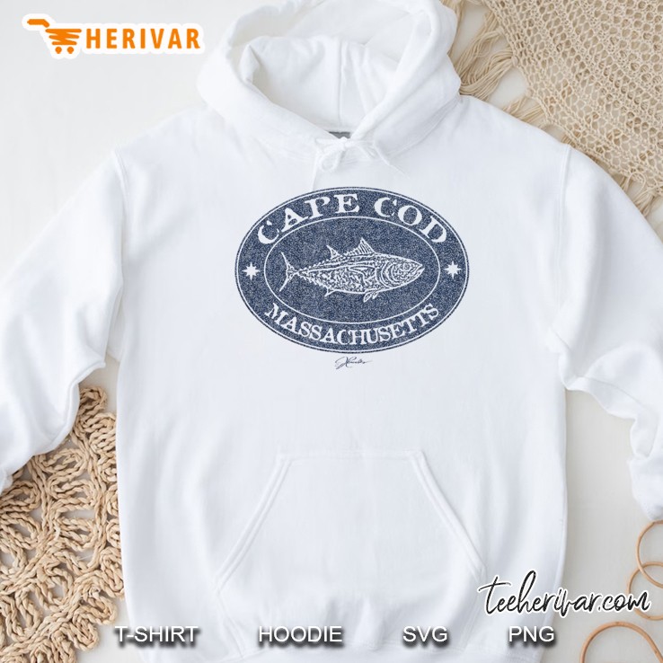 Jcombs Cape Cod, Ma, Bluefin Tuna (Distressed) Hoodie