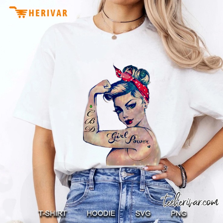 Pin Up Flexing Women Cbd Ladies Tee