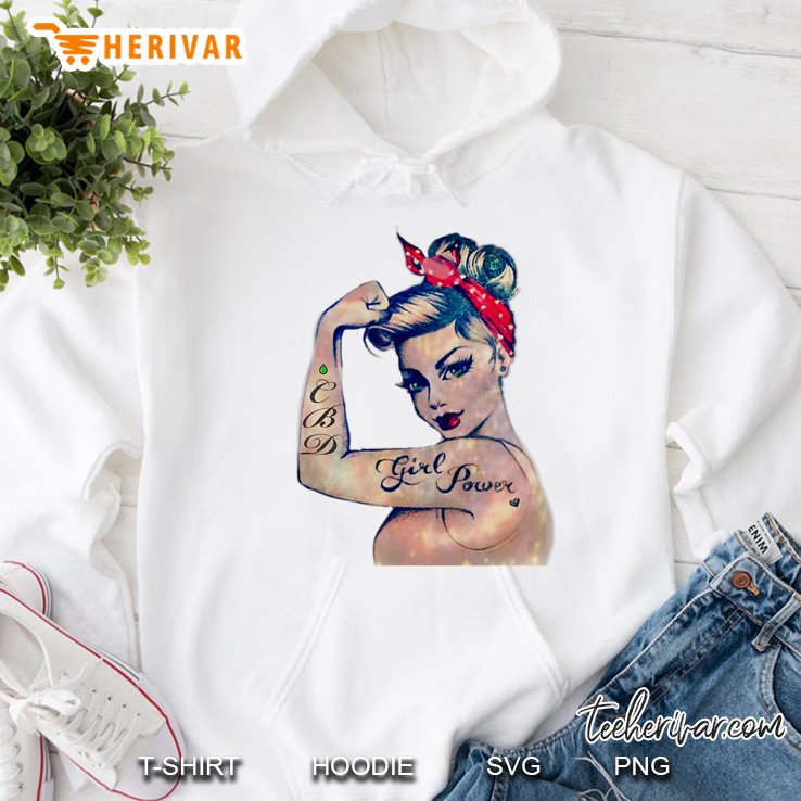Pin Up Flexing Women Cbd Hoodie