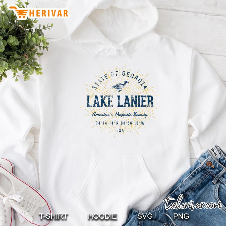 Vintage Retro Style Lake Lanier Hoodie