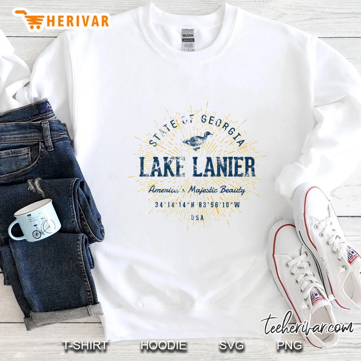 Vintage Retro Style Lake Lanier Sweatshirt
