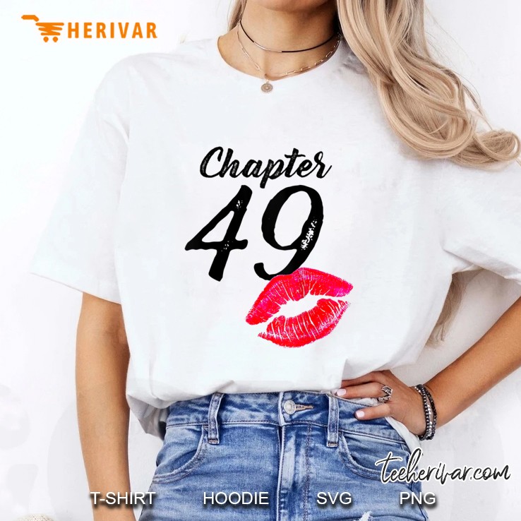 Womens Women 49Th Birthday Lips Chapter 49 Years Old 1971 Tank Top Hoodie