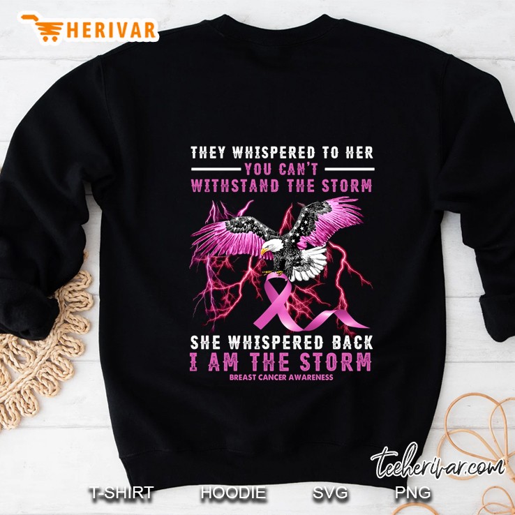 They Whispered To Her You Can’t Withstand The Storm Purple Ribbon Eagle Version Sweatshirt