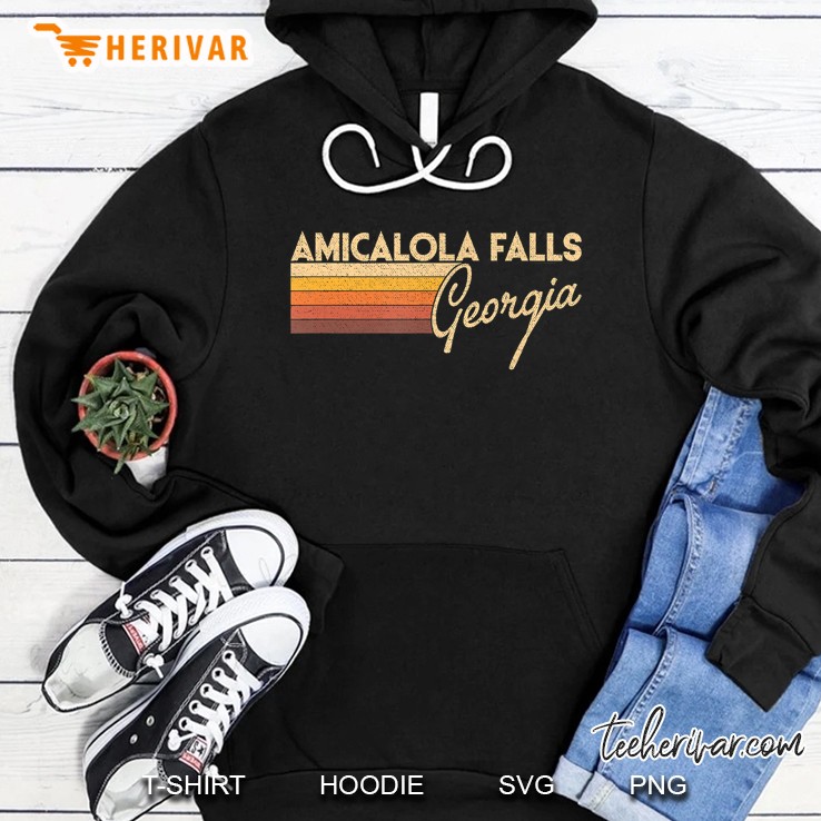 80S Style Amicalola Falls Georgia Hoodie