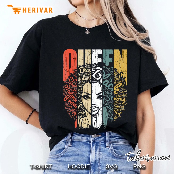 African American Shirt For Educated Strong Black Woman Queen Hoodie