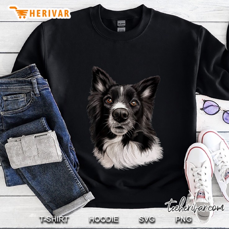 Border Collie Cute Dog Art Dogs Sweatshirt