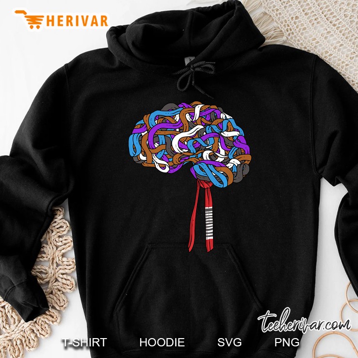 Brazilian Brain On Jiu-Jitsu Belts Mma Gifts For Jiu Jitsu Hoodie