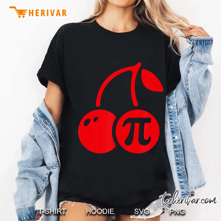 Cherry Pi Day Shirt, Funny Math Nerd Pie Teacher 3.14 Tshirt Hoodie