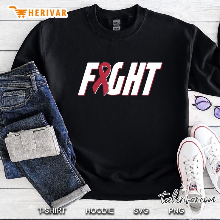 Fight Multiple Myeloma Cancer - Burgundy Awareness Ribbon Sweatshirt