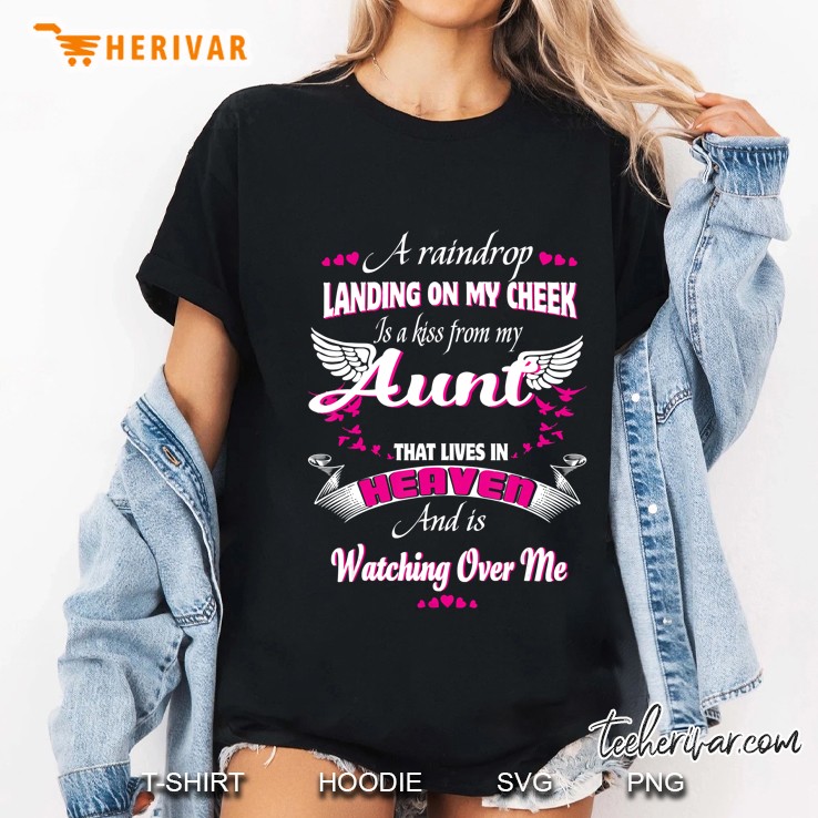 For Men Women Loss Aunt In Loving Memorial My Aunt In Heaven Ladies Tee