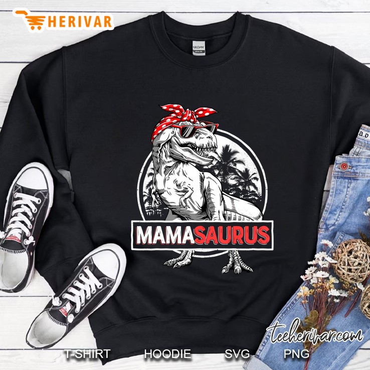 Mamasaurus T Rex Dinosaur Funny Mama Saurus Family Matching Sweatshirt