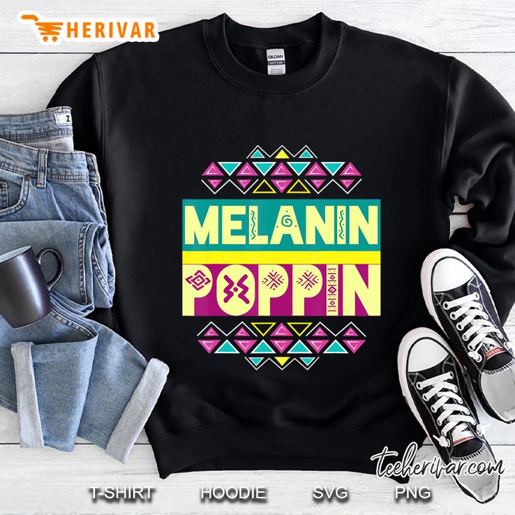 Melanin Poppin Shirt Black History Month Shirt Women Girls Mugs