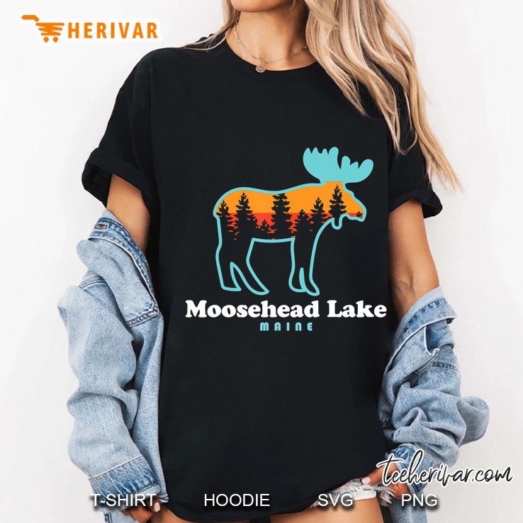 Moosehead Lake Maine - Moose Moosehead Lake Hoodie