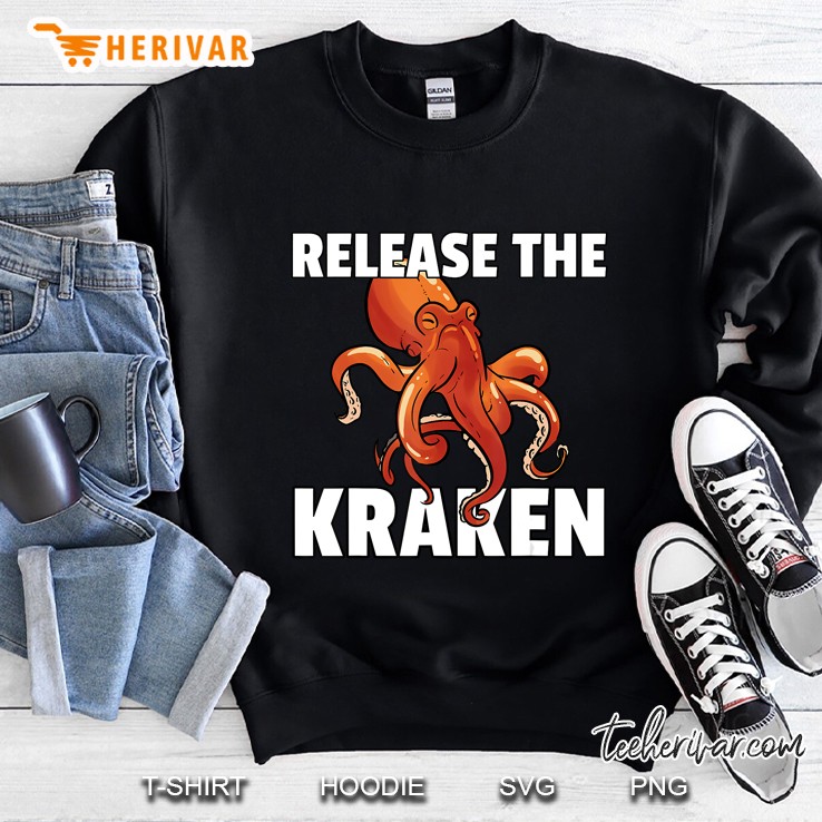 Release The Kraken Shirt For Squid Lover Mugs