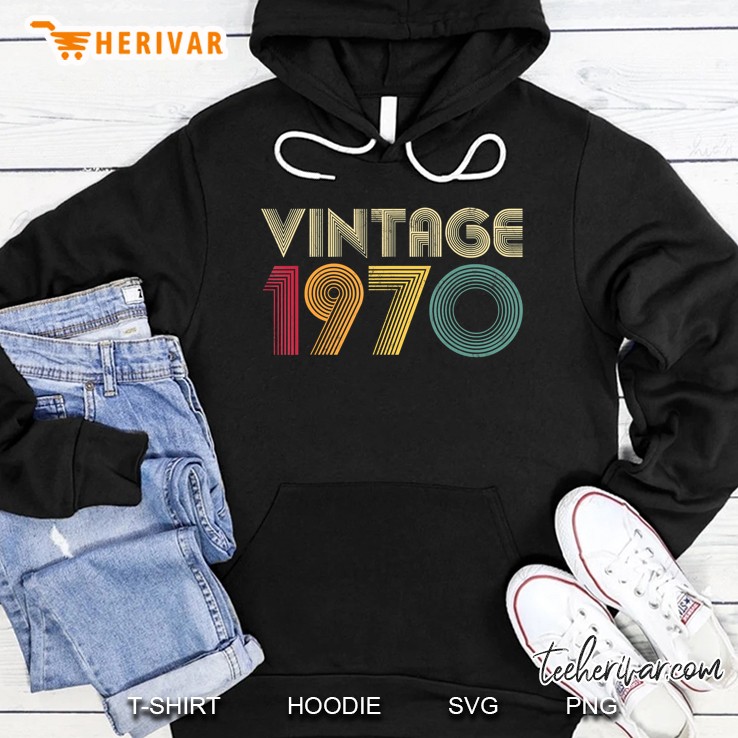 Retro 1970 50Th Birthday Gift Classic 50 Years Old Vintage Hoodie