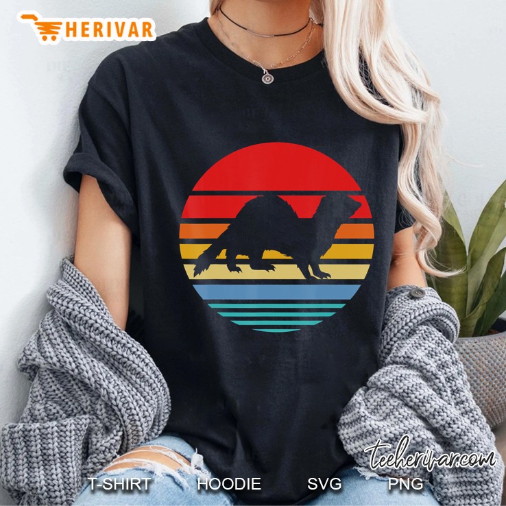 Retro Style Ferret Ladies Tee