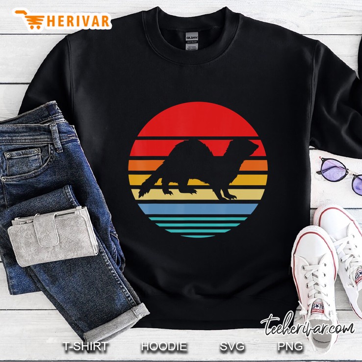 Retro Style Ferret Sweatshirt