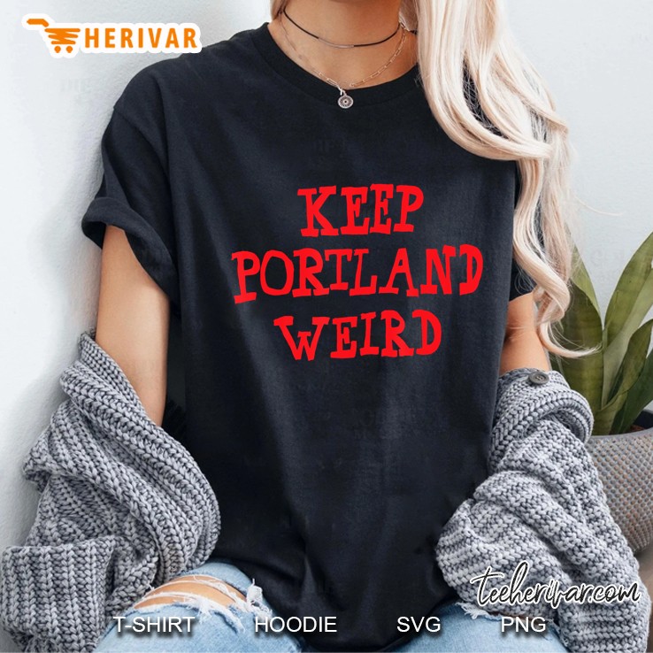Ripple Junction Keep Portland Weird Sketch Ladies Tee