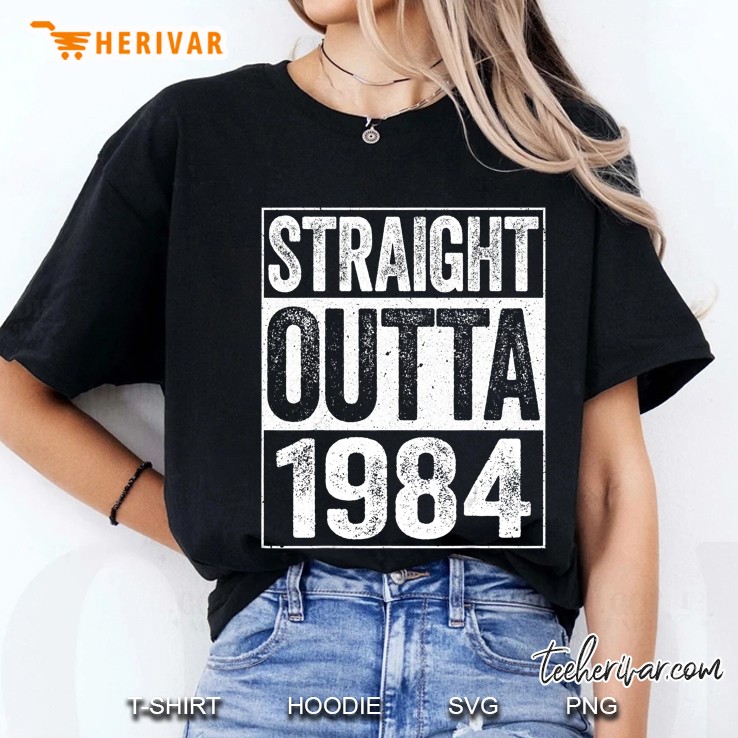 Straight Outta 1984 36Th Birthday Ladies Tee