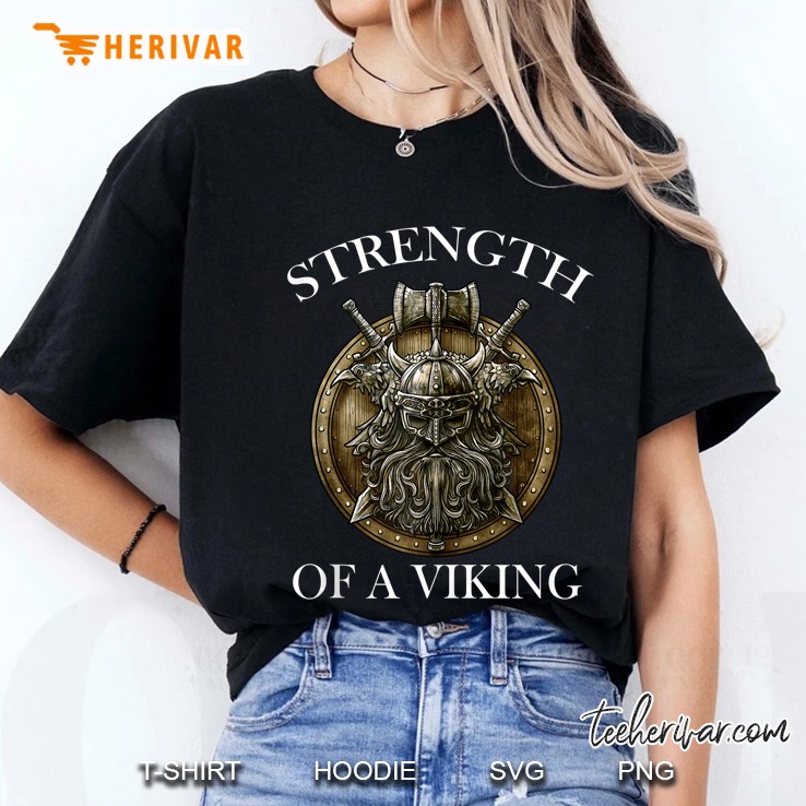 Strength Of A Viking Shield Gym Fitness Workout Hoodie