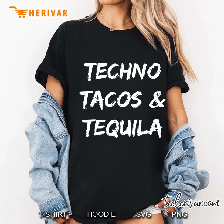 Techno Tacos & Tequila Latin Fiesta Party Hoodie