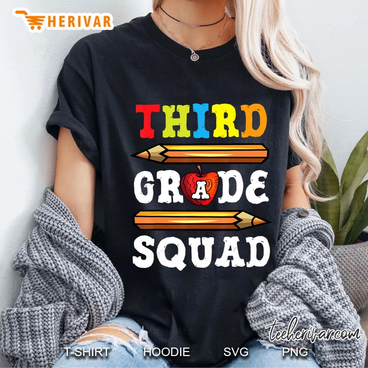 Third Grade Squad Back To School 3Rd Grade Teacher Ladies Tee