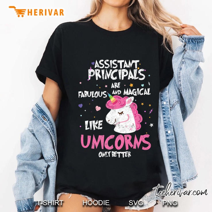Unicorn Assistant Principal Retro Novelty Ladies Tee