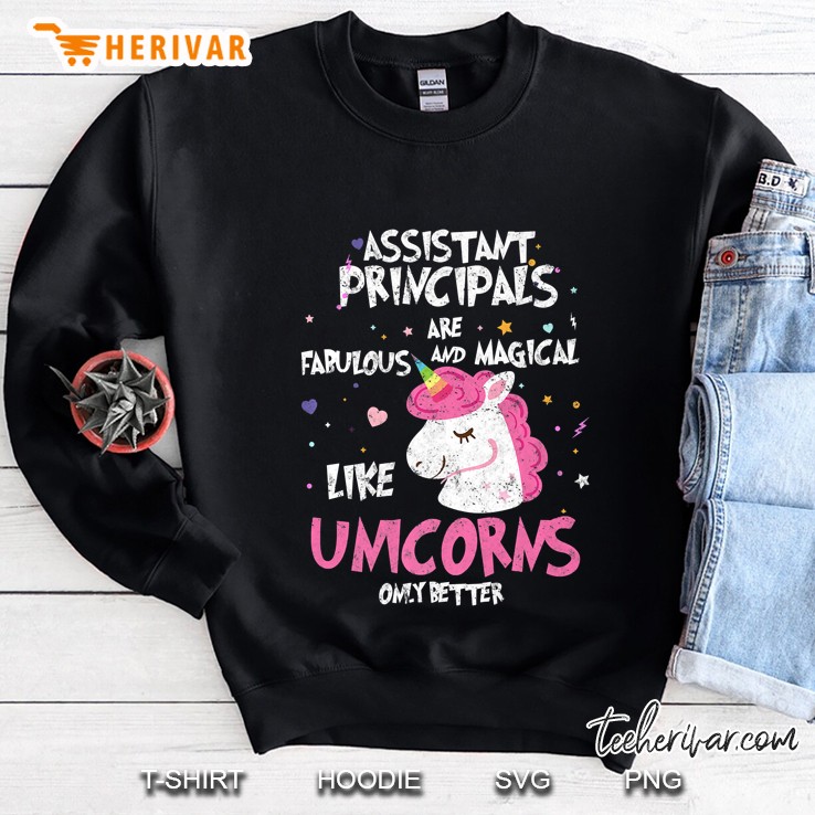 Unicorn Assistant Principal Retro Novelty Sweatshirt