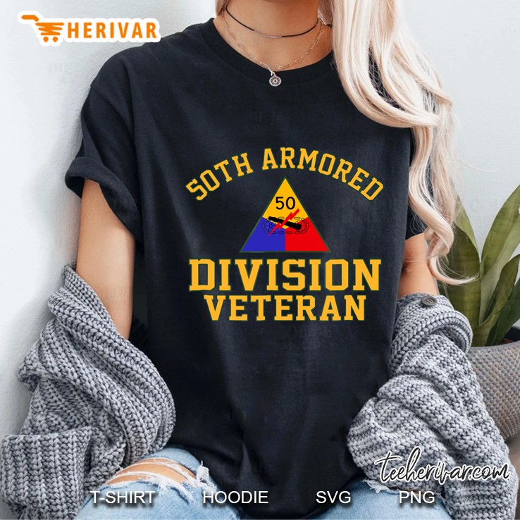 50Th Armored Division Veteran Shirt Ladies Tee