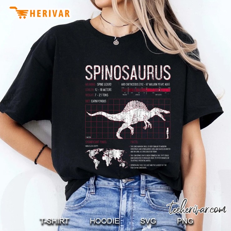 Adult Kids Dinosaur Shirt Boys Girls - Spinosaurus Ladies Tee