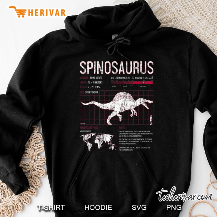 Adult Kids Dinosaur Shirt Boys Girls - Spinosaurus Hoodie