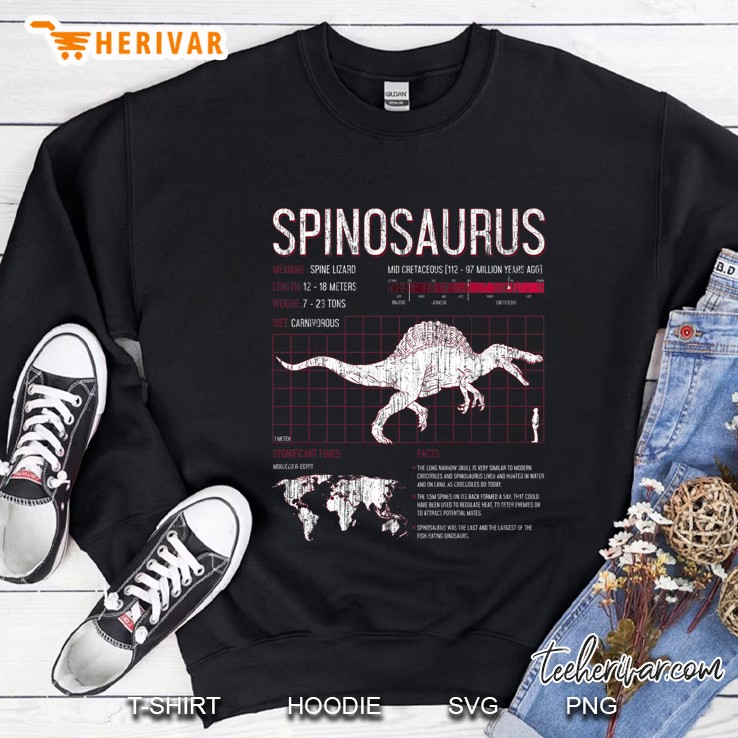 Adult Kids Dinosaur Shirt Boys Girls - Spinosaurus Sweatshirt