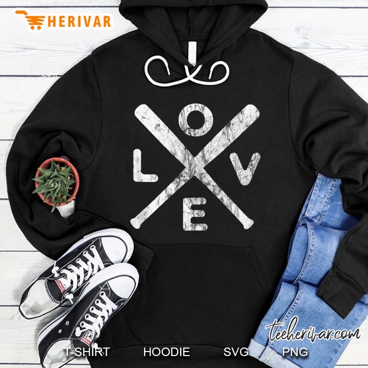 Baseball Love Vintage Gift For Baseball Supporters Hoodie