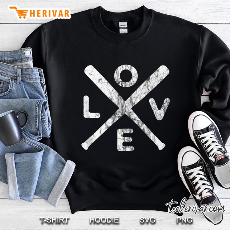 Baseball Love Vintage Gift For Baseball Supporters Sweatshirt