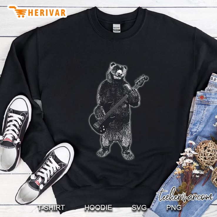 Bears Rock Grizzly Bear Playing Guitar Mugs