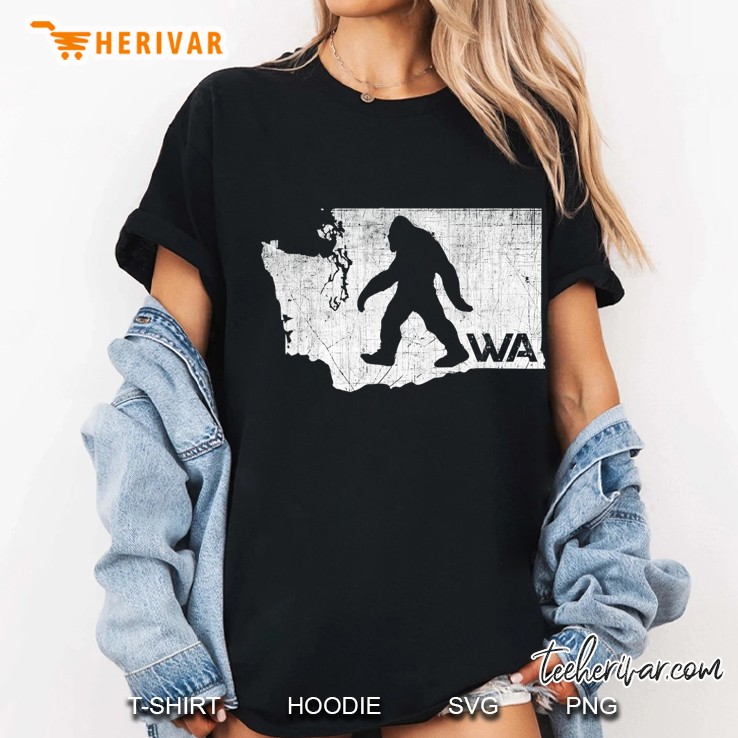 Bigfoot Washington Sasquatch State Ladies Tee