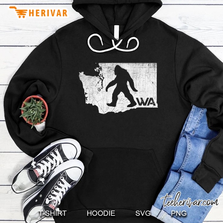 Bigfoot Washington Sasquatch State Hoodie