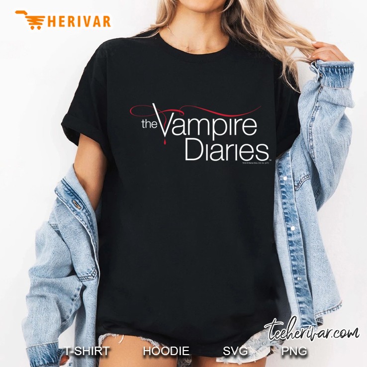 Vampire Diaries Logo Longsleeve Hoodie