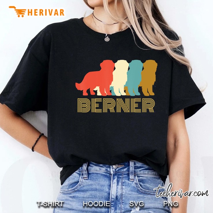 Vintage Bernese Mountain Dog , I Love My Berner Ladies Tee