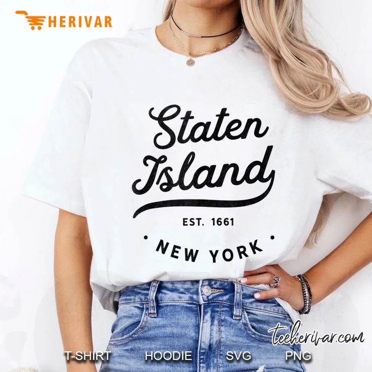 Classic Retro Vintage Staten Island New York City Tank Top Ladies Tee