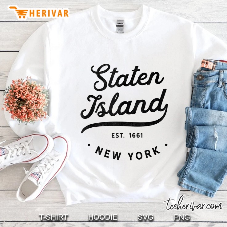 Classic Retro Vintage Staten Island New York City Tank Top Sweatshirt
