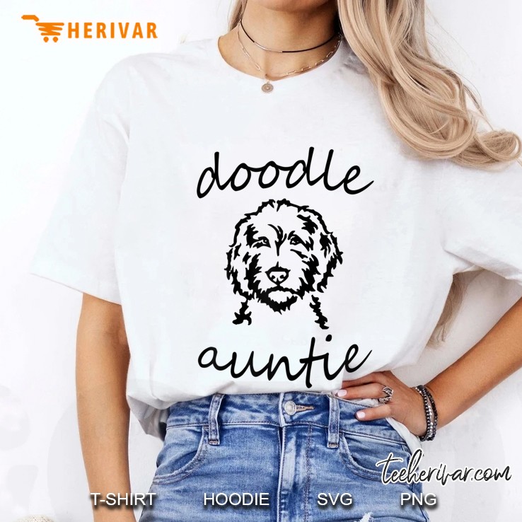 Womens Doodle Auntie Goldendoodle Golden Doodle Aunt Dog Lover Gift Ladies Tee